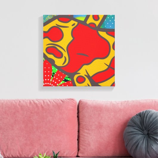 Frogger Canvas Afdruk (Insitu (Woonkamer))