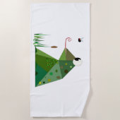 Froggie Beach Towel Strandlaken (Voorkant)