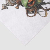 Froggie Frog Steampunk, Decoupage Tissue Paper Tissuepapier (Detail)