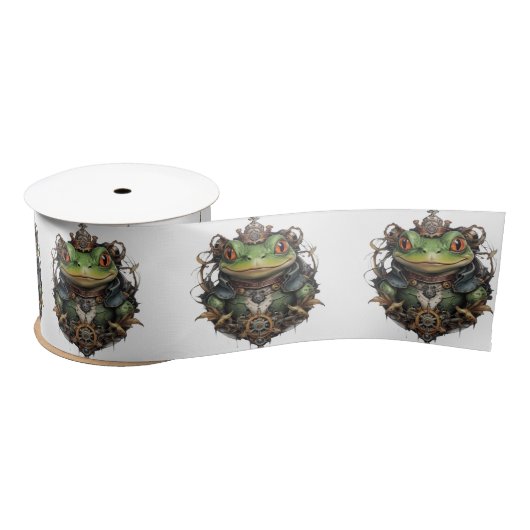 Froggie Frog Steampunk, Satijnen Lint (Spoel)