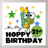 Froggie Hoppy 21st Birthday Poster (Voorkant)