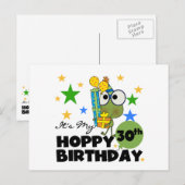 Froggie Hoppy 30th Birthday Briefkaart (Voorkant / Achterkant)