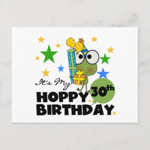 Froggie Hoppy 30th Birthday Briefkaart