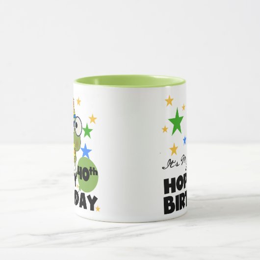 Froggie Hoppy 40th Birthday Mok (Midden)