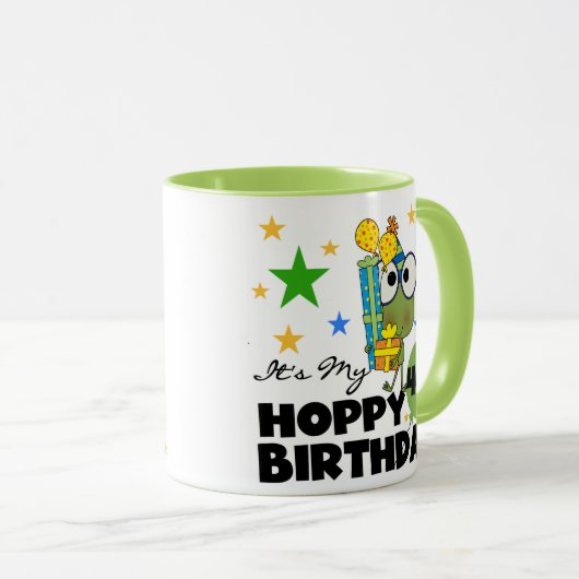 Froggie Hoppy 40th Birthday Mok (Voorkant rechts)