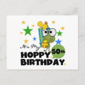 Froggie Hoppy 50th Birthday Briefkaart (Voorkant)