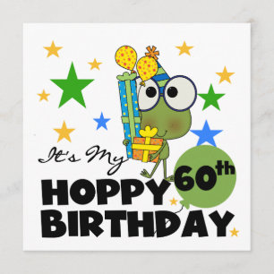 Froggie Hoppy 60th Birthday Kaart