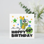 Froggie Hoppy 60th Birthday Kaart (Staand voorkant)