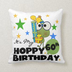 Froggie Hoppy 60th Birthday Kussen