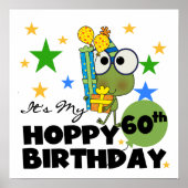Froggie Hoppy 60th Birthday Poster (Voorkant)
