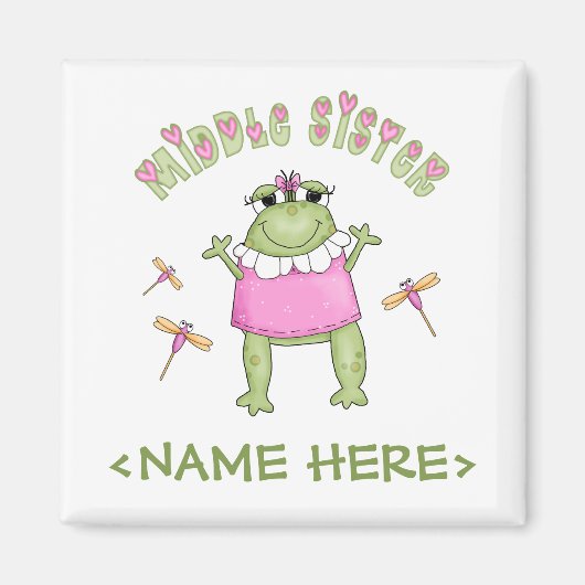 Froggie Middle Sister Magneet (Voorkant)