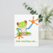 Froggie Notecard Briefkaart (Staand voorkant)