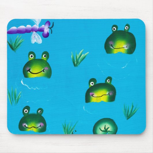 FROGGIE POND Mousepad Muismat (Voorkant)
