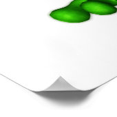 Froggie the Cute Cartoon Waving Frog Poster (Hoek)