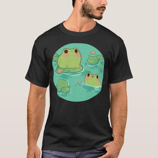 Froggies bij het water t-shirt (Voorkant)