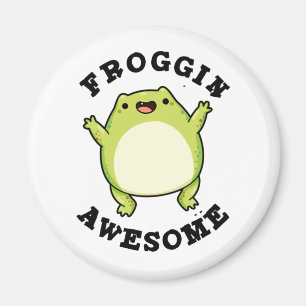 Froggin Geweldige Funny Animal Frog Pun Magneet