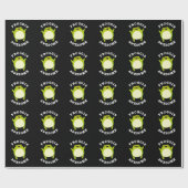 Froggin Geweldige Funny Frog Pun Dark BG Cadeaupapier (Vlak)