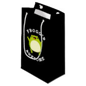 Froggin Geweldige Funny Frog Pun Dark BG Klein Cadeauzakje (Voorkant Gekanteld)