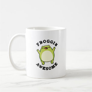 Froggin Geweldige Funny Frog Pun Koffiemok