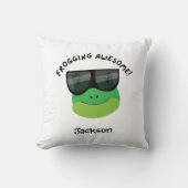 Frogging Awesome Kussen (Voorkant)