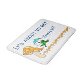 Frogging Natte! paddenstoel Bathroom Bath Mat (Gekanteld)