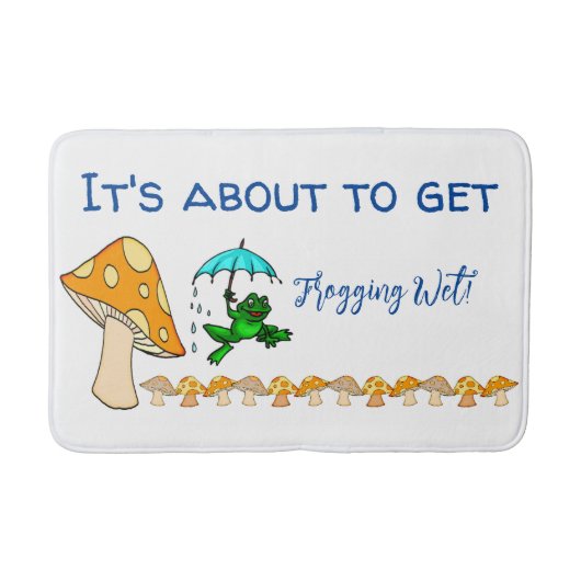 Frogging Natte! paddenstoel Bathroom Bath Mat (Voorkant)
