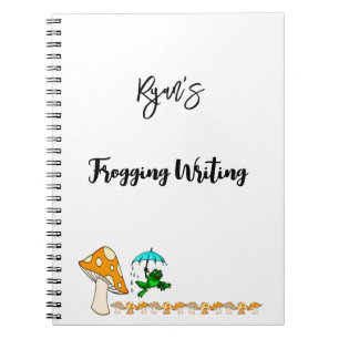 Frogging Writing Mushroom Notitieboek