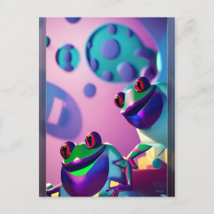 Froggled Ken Gage Fantasy Frog Briefkaart