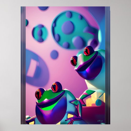 Froggled Ken Gage Fantasy Frog Poster (Voorkant)