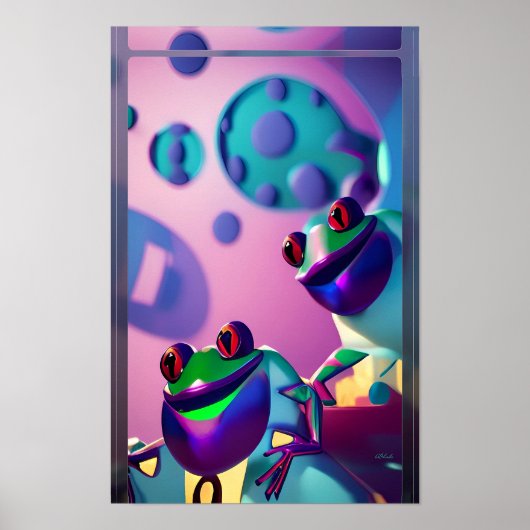 Froggled Ken Gage Fantasy Frog Poster (Voorkant)
