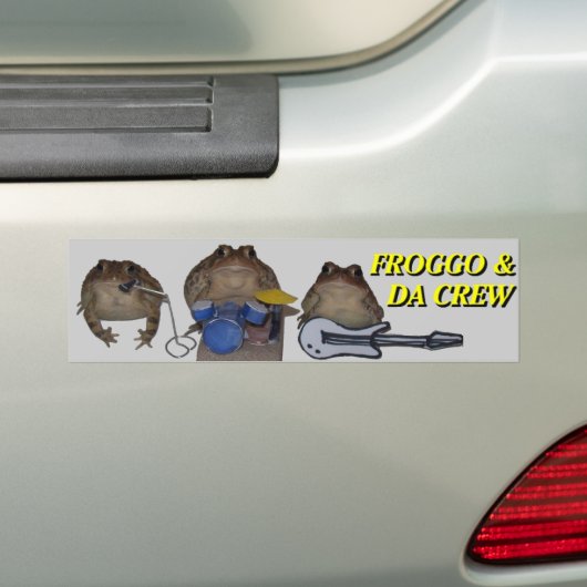 froggo bumper 1 bumpersticker (Op auto)