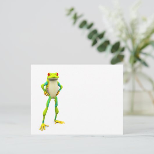 froggy2 briefkaart (Staand voorkant)