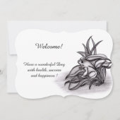Froggy, Add Jouw tekst Invitation Kaart (Voorkant)