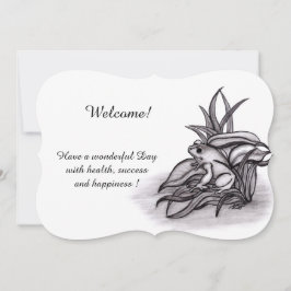 Froggy, Add Jouw tekst Invitation Kaart