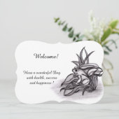 Froggy, Add Jouw tekst Invitation Kaart (Staand voorkant)