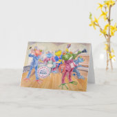 "Froggy Band" Greeting Card Kaart (Gele Bloem)