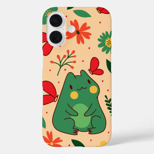 Froggy Bloom Springtime Vibes Case-Mate iPhone Case (Achterkant)
