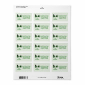 Froggy Bruiloft - Pas getrouwd Adresetiketten Etiket (Full Sheet)