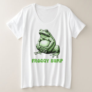 Froggy Bump moederschap, in verwachting van mama Grote Maat T-shirt