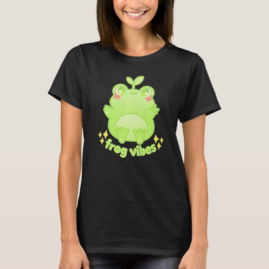 Froggy Crossing Frog Vibes T-shirt (Voorkant)