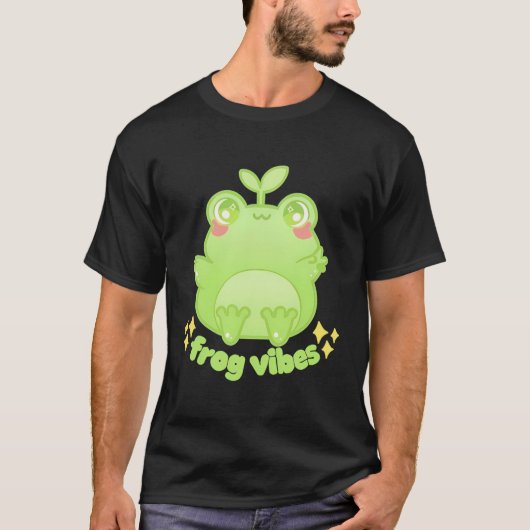 Froggy Crossing Frog Vibes T-shirt (Voorkant)