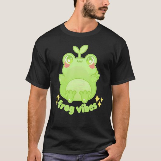 Froggy Crossing Frog Vibes T-shirt (Voorkant)