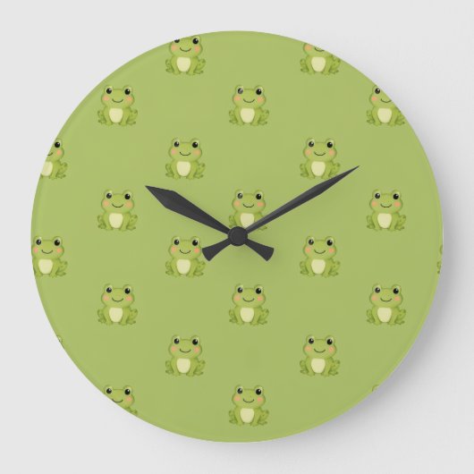 Froggy Decorative Clock Grote Klok (Voorkant)