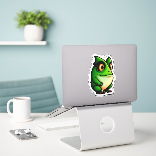 Froggy Delights Ontdek onze Sticker selectie (Laptop op bureau)