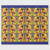 Froggy done a-courtin" cadeaupapier (Vlak)