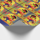 Froggy done a-courtin" cadeaupapier (Hoek)