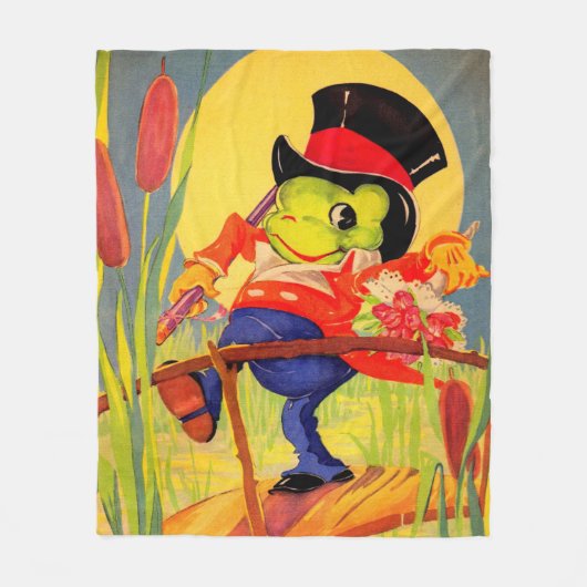 Froggy done a-courtin" fleece deken (Voorkant)