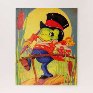 Froggy done a-courtin" legpuzzel