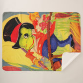 Froggy done a-courtin" sherpa deken (Voorkant (horizontaal))