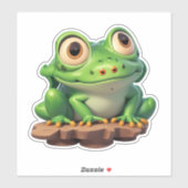 Froggy Finesse Verhoog je creaties Sticker (Vel)